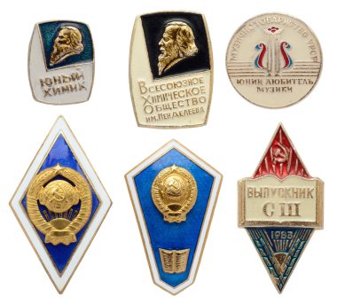 Sovyet bilim ve sanat simge seti