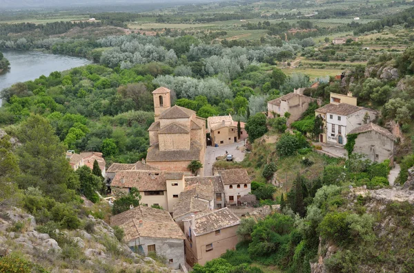 Cidade medieval espanhola Miravet — Fotografia de Stock