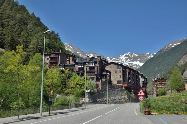 Frühling Ansicht von andorra — Stockfoto