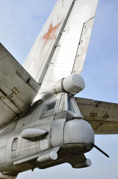 Military aircraft tail — Stock Photo, Image