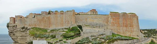 Panorama van de oude citadel in Bonifacio — Stockfoto