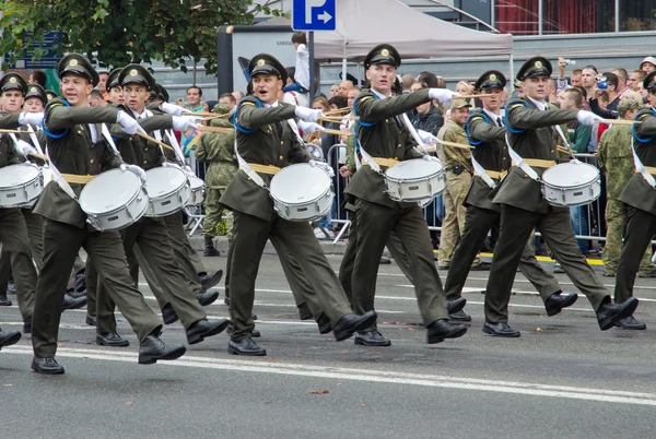 Parata militare nella capitale ucraina — Foto Stock