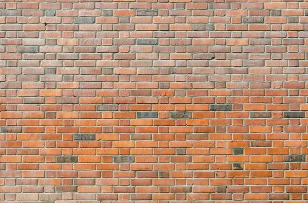 Wall Red Bricks Cement Layers — Stock Photo, Image