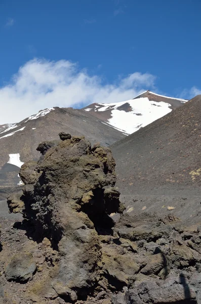 エトナ山、に対して硬化溶岩 — ストック写真