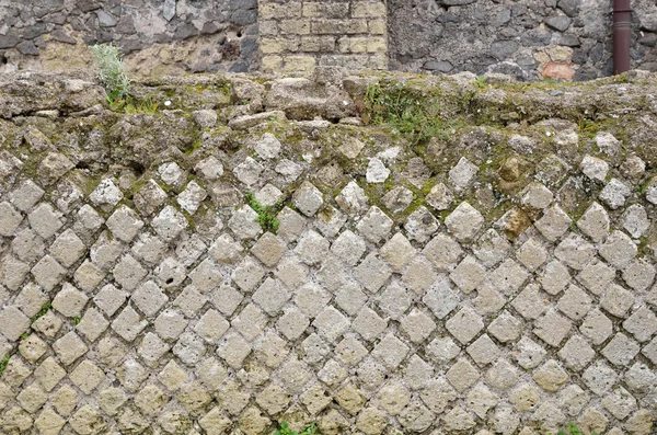 Antikes Mauerwerk in der verlorenen Stadt Pompeji — Stockfoto