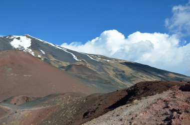 Etna Dağı volkanik manzara