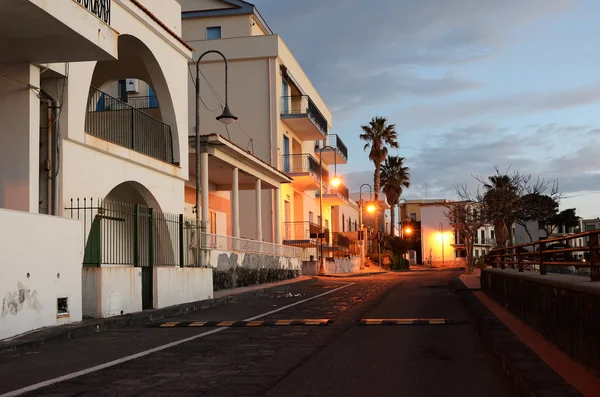 Sunset in the Italian town Acireale — Stock Photo, Image