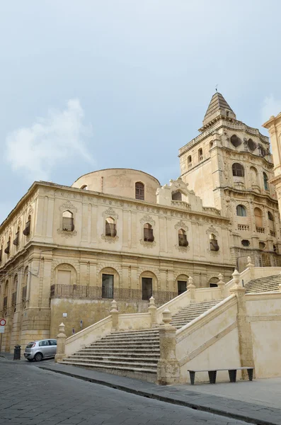 Sicilian Baroque style of the Noto city — Stock Photo, Image