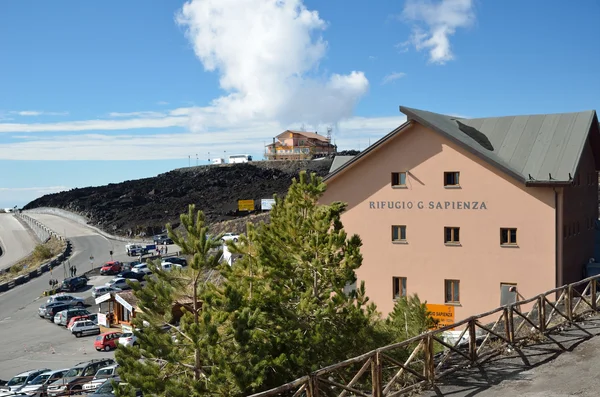 Refugio de Sapienza en el volcán Etna — Foto de Stock