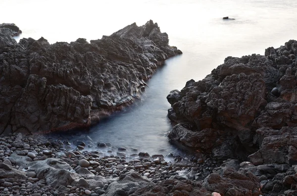 Sicilian rocky coast at low season — Stock Photo, Image