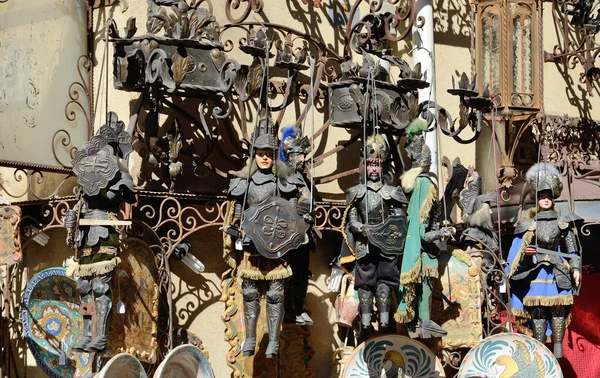 Marionettes in the Sicilian street shop — Stock Photo, Image