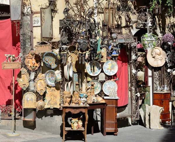 Comércio de rua siciliano Fotos De Bancos De Imagens