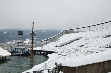 Konstanz Gölü üzerinde ünlü Açık Hava Tiyatrosu