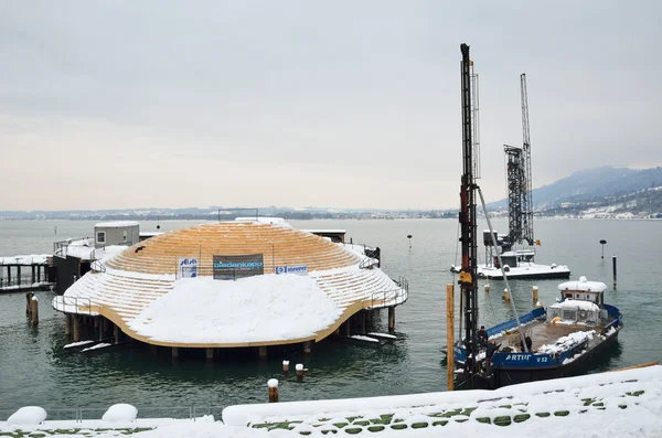 Célèbre théâtre en plein air sur le lac de Constance — Photo