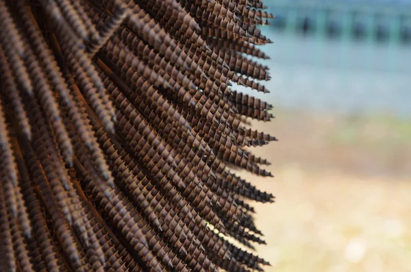 Rusty steel fasteners — Stock Photo, Image