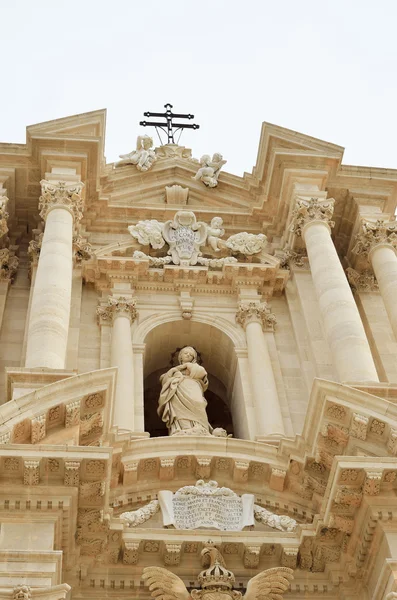 Fachada barroca da Catedral de Siracusa — Fotografia de Stock