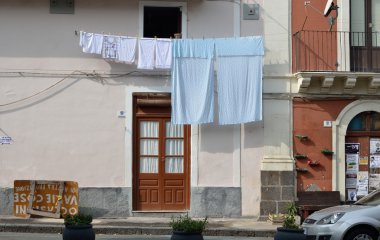 Tipik sokak, eski Catania