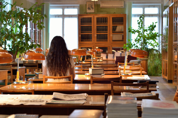 In the vintage library