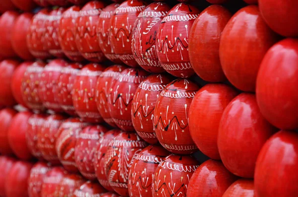 Fondo de Pascua de las pisankas ucranianas — Foto de Stock