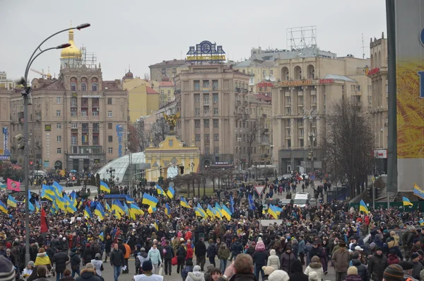 Verdighet mars i den ukrainske hovedstaden – stockfoto