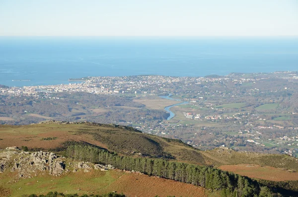 Atlantische kust in de Pays Basque — Stockfoto