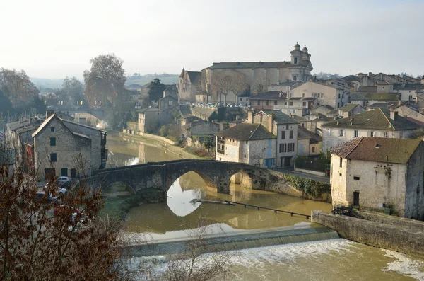 The ancient French town Nerac — Stock Photo, Image