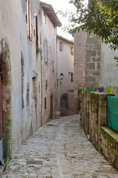 The ancient street in the French town Nerac — Stock Photo, Image