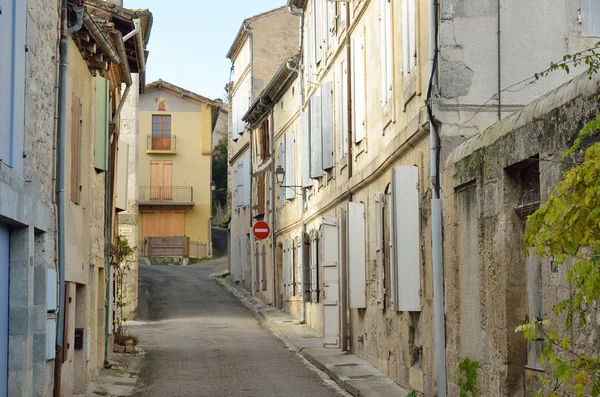 The ancient street in the French town Nerac — Stock Photo, Image
