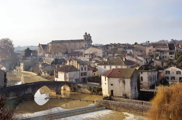 The ancient part in the French town Nerac — Stock Photo, Image