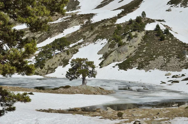 Gletschersee im madriu-perafita-claror-Tal — Stockfoto