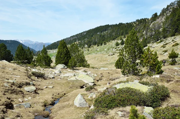 Vale suspenso do Vall-de-Madriu-Perafita-Claror — Fotografia de Stock