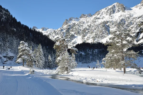 Vallée de Marcadau en hiver — Photo