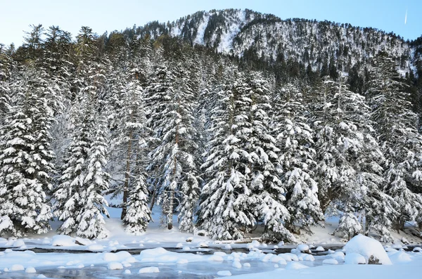 Vale de Marcadau no inverno — Fotografia de Stock