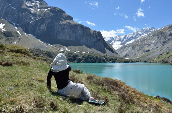 Lac des Gloriettes nei Pirenei francesi — Foto Stock