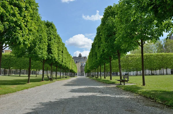 Jardín formal francés del Castillo de Pau — Foto de Stock