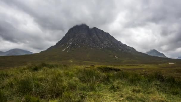 Skotská Vysočina Krajina Glencoe Time Lapse Video — Stock video