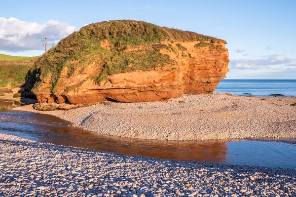 Cliff Budleigh Salterton East Devon England — Stock fotografie