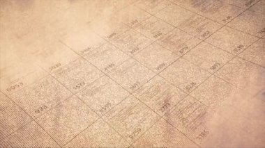 Bir bilgisayar veya dizüstü bilgisayar ekranında akan veri, bilişim, yazılım geliştirme ve hackleme kavramı. Animasyon. Sayısal değerlerin matrisi, kusursuz döngü.