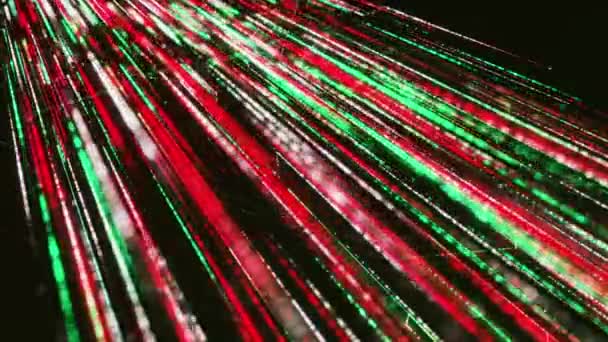 Abstrakt optisk fiber och hög hastighet internet bakgrund. Animering. Futuristisk dator, internet och teknik koncept, flytta färgglada digitala glödande linjer. — Stockvideo