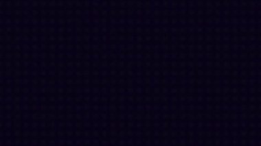 Dijital dünyada renk ve hareket kavramı. Animasyon. Hipnotik hareketlerle hareket eden çoklu renkli çok renkli soyut şekiller, koyu arkaplanda pürüzsüz bir döngü.