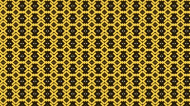 Kaleydoskopik etkiyle yanıp sönen parlak sıraların psikedelik etkisi. Medya. Geometrik küçük şekiller ve şekiller siyah arkaplanda hızla değişiyor, dikişsiz döngü. 