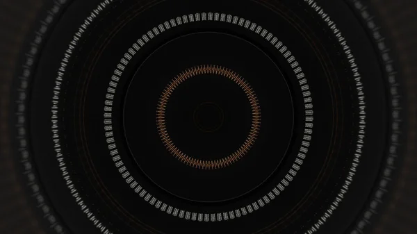 Υπνωτικοί κινητικοί κύκλοι, πολύχρωμη ψυχεδελική αφαίρεση. Κινούμενα σχέδια. Οπτικές παραισθήσεις, δυναμικό υπόβαθρο με κύκλους που αναβοσβήνουν σε μαύρο φόντο, αδιάλειπτη βρόχο. — Φωτογραφία Αρχείου