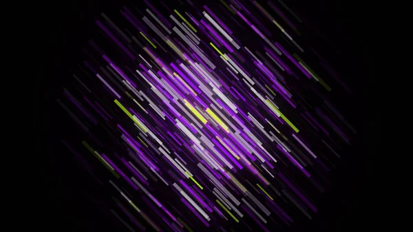 Vackra rörliga färgglada linjer på svart bakgrund, sömlös loop. Animering. Abstrakt norrsken på svart himmel. — Stockfoto