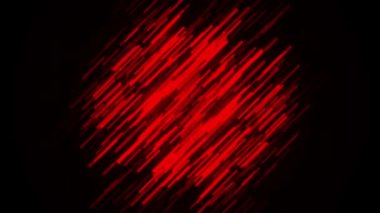Kan hücrelerinin siyah arka planda akışının soyut görüntülenmesi, kusursuz döngü. Animasyon. Düz kırmızı çizgiler, kan akışı, ilaç kavramı..