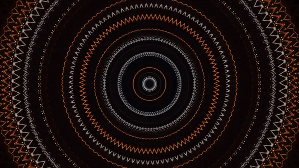 Absztrakt világűr hipnotikus radiális alagút fekete háttérrel, zökkenőmentes hurok. Animáció. Futurisztikus minta villogó gyűrűkkel. — Stock Fotó