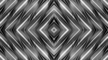 Hipnotik simetrik animasyon. Animasyon. Elmas deseni yavaşça hareket ediyor, büyüleyici ve rahatlatıcı. Simetrik desen ayna görüntüsüne benziyor.