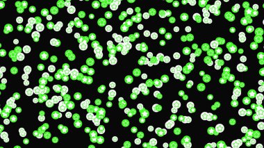 Siyah ekranda yüzen favori simgelere ekle. Animasyon. Web sitesi, internet, uygulama ve sosyal medya paylaşımları kavramı.