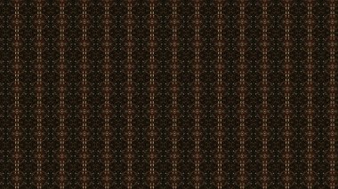 Kahverengi kaleydoskopik desenli, şekil ve biçimleri değişen, kusursuz döngü. Animasyon. Numaralar görünür ve kaybolur, gizli kod kavramı..