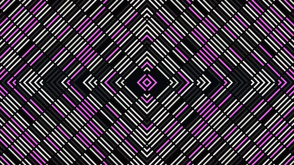 Background with square pattern of lines. Animation. Beautiful kaleidoscopic pattern with changing lines. Linear pattern changes from moving lines — Stock Photo, Image