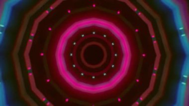 Psikedelik şablona daldırılmış. Hareket. Hipnotik etkisi olan dinamik renk değiştirme şablonu. Nabzı atan parlak psikedelik desen